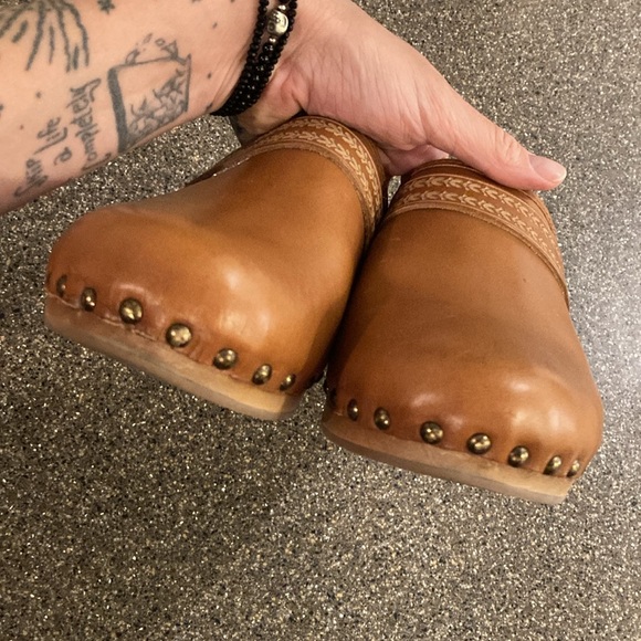 Isabel Marant Tooled Banded Thalie Clog in Cognac Brown 40 - Picture 9 of 9